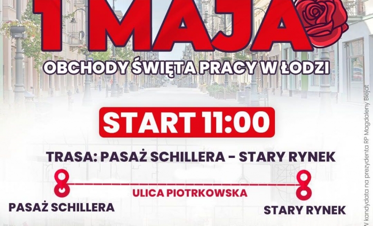 Święto Pracy 2025 r. Zaproszenie